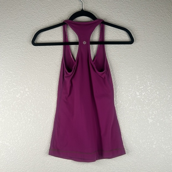 Lululemon Cool Racerback Sleeveless Tank Top Purple Tender Violet Women's Size 4 - Picture 2 of 4